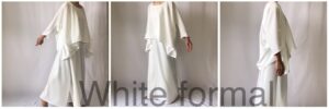white formal,白い服，レディース，ロング